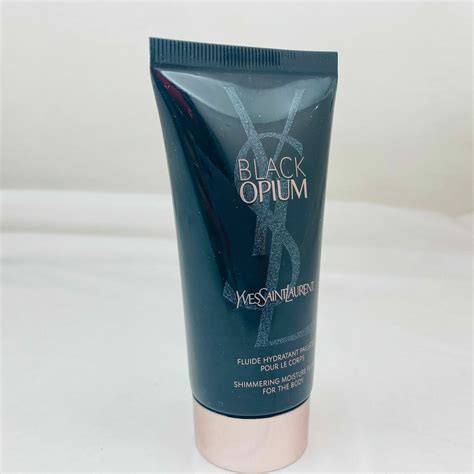 black opium shimmering body lotion.